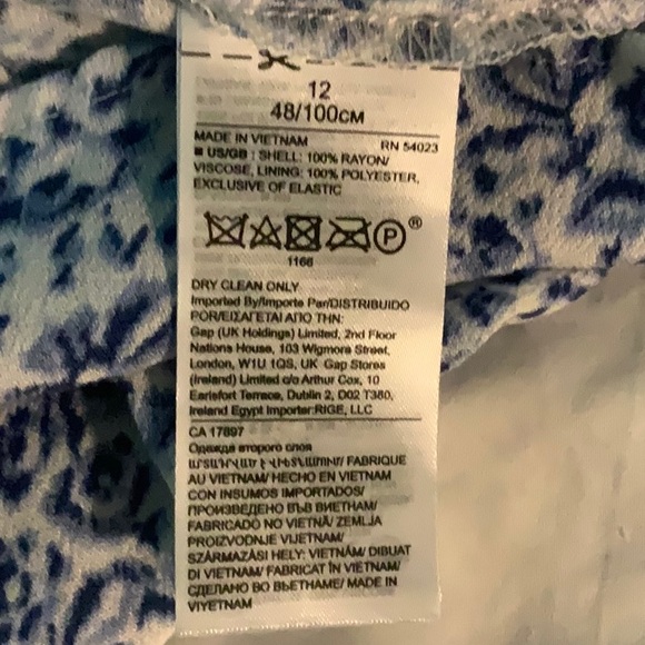 Banana Republic ECOVERO Blue Floral Midi Dress - Picture 6 of 9